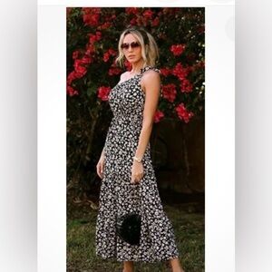 Pretty garden stunning brown and white/yellow flowers. Size L